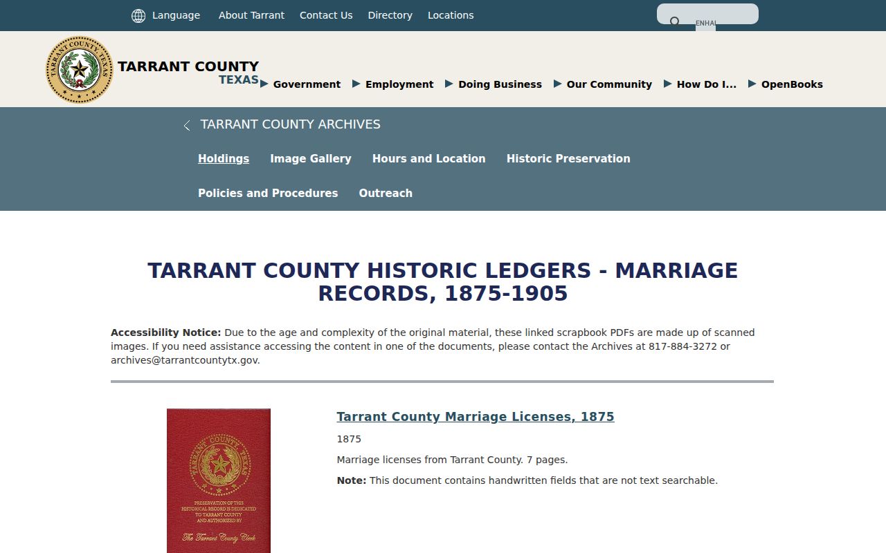 Hurst previous residents research using Tarrant County marriage ledgers